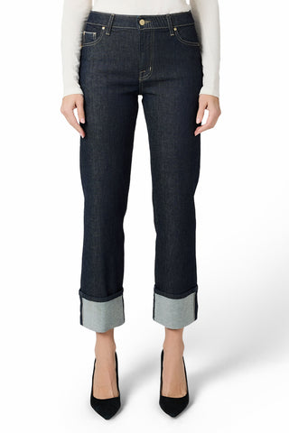 Fidelity Cali Cuff Straight Leg Jean in Oxford