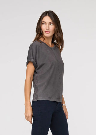 Duer Pima Cotton Washed Grey Dolman Tee
