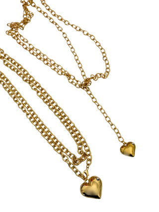 Hoopla Style Amoura Long Heart Pendant