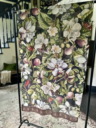 Market of Stars Fleur De Lune Scarf with Floral Print & Bees