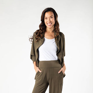 Terrera Jaime Bamboo Hoodie in Olive