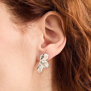 Foxy Originals Rosette Stud Earrings (Gold or Silver)