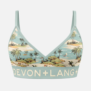 Devon + Lang Bria Bralette in Island Print