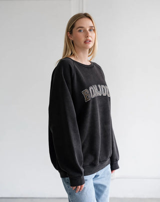 Brunette the Label Bonjour Not Your Boyfriend's Sweatshirt