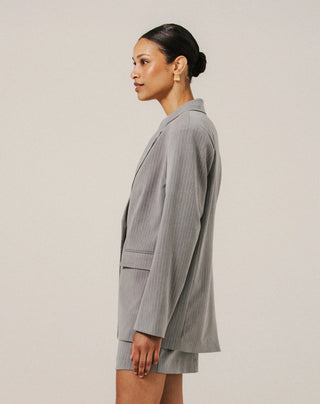 Brunette The Label Pinstripe Blazer