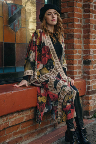 Friendship Love and Truth Duster Kimono