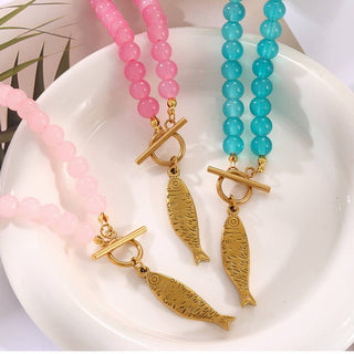 Sardine Bead Necklace (3 colours)