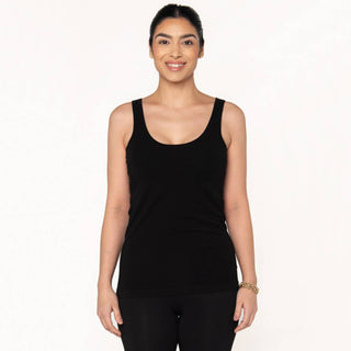 Terrera Effortless Bamboo Bra Tank in Black