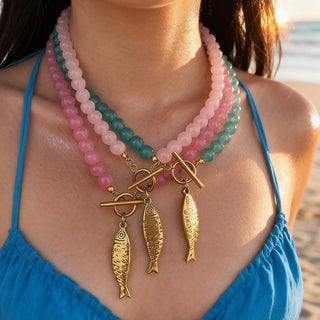 Sardine Bead Necklace (3 colours)