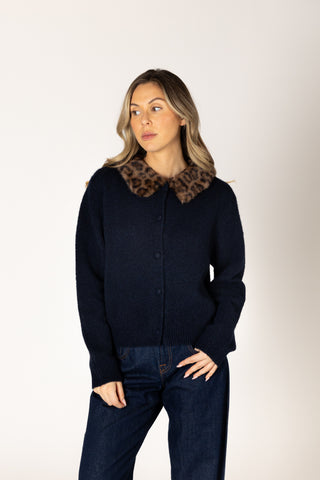Lyla + Luxe Aurora Fur Collar Cardi