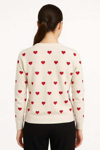 Canada Knitwear Falling Hearts Sweater
