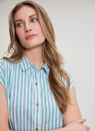 FIG Kelly Shirt Dress in Baltic