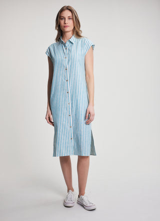 FIG Kelly Shirt Dress in Baltic