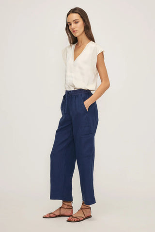 Melissa Nepton James Cargo Trouser in Navy