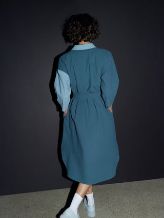 Eve Gravel Veleta Shirt Dress