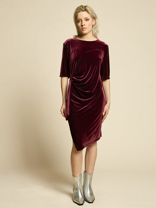 Chlo by Cokluch Rosetta Stretch Velvet Dress