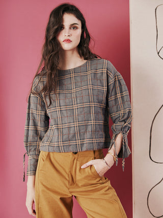 Dagg & Stacey Gael Plaid Top