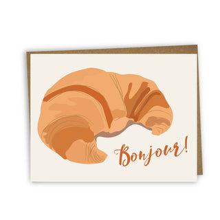 Bonjour Croissant Card