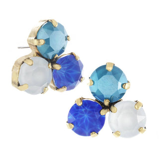 Ines Blue Swarovski Earrings