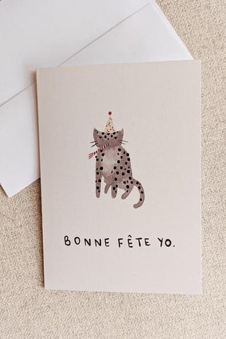 Bonne Fête Yo Greeting Card