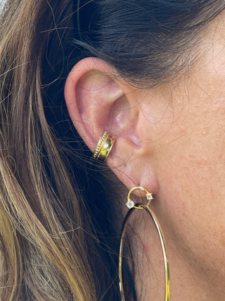 Gold Beaded Ear Cuff by Leah Yard