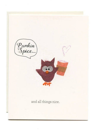 "Pumpkin Spice And All Things Nice" Handmade Card